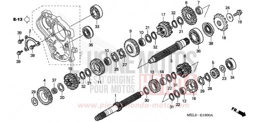 BOITE DE VITESSES CBR1000RR6 de 2006